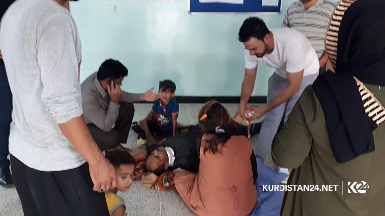 A mini bus carrying two Iraqi tourist families drove off a mountainous road in the Kurdistan Region, killing and injured tens of people  Aug. 30, 2019. (Photo: Kurdistan 24/Karwan Yara)